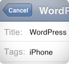 Article WordPress iPhone